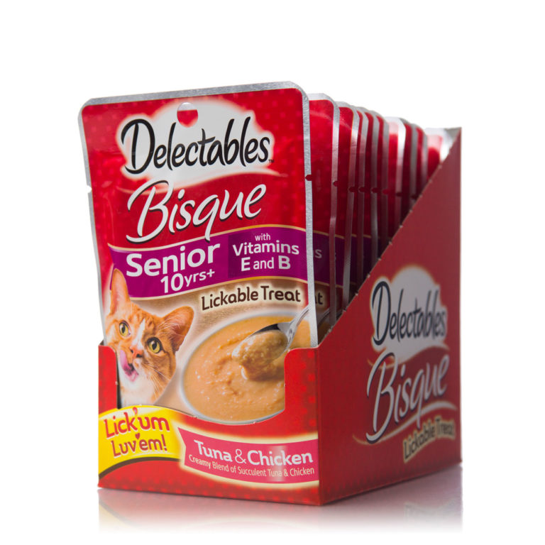 Delectables™ Lickable Treat – Bisque Senior 10 Tuna And Chicken Hartz
