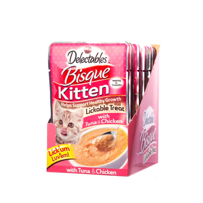 Delectables™ Lickable Treat – Bisque Kitten Tuna And Chicken Hartz
