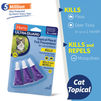 Hartz® UltraGuard® Topical Flea and Tick Prevention for Cats | Hartz