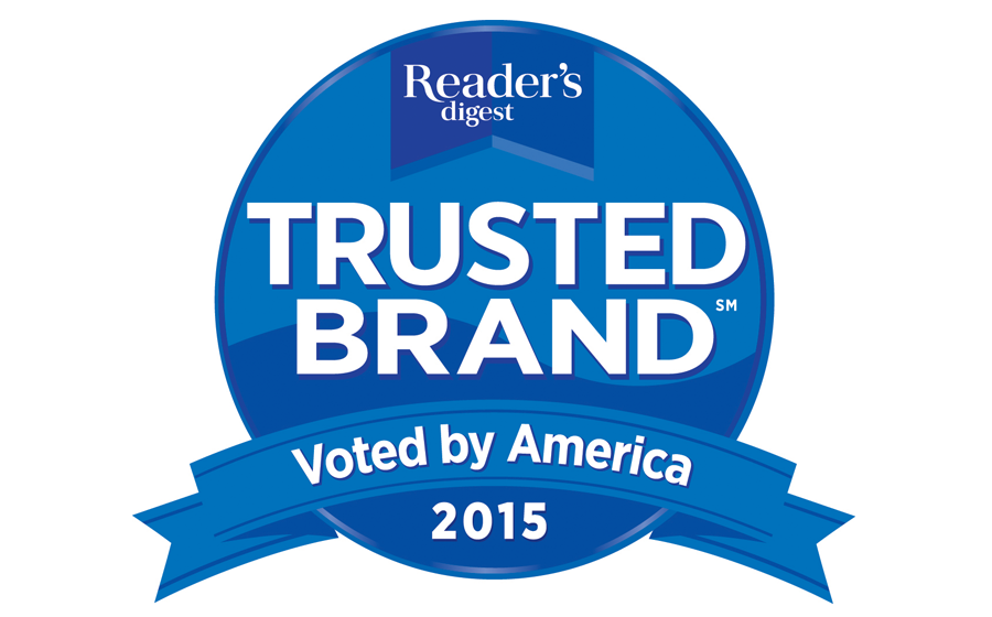 Read brand. Trusted brand. Reader's Digest logo. Angela trusted brand.