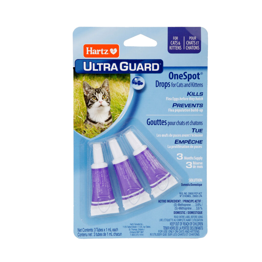 Hartz® UltraGuard® OneSpot® Drops for Cats and Kittens / OneSpot® Drops ...