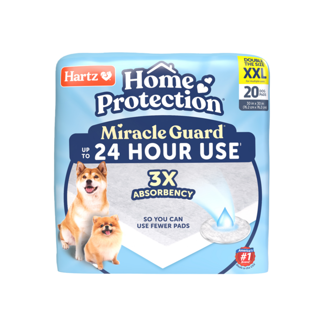 Hartz Home Protection Miracle Guard extra absorbent XXL dog pad. Front. Hartz SKU# 3270013097.