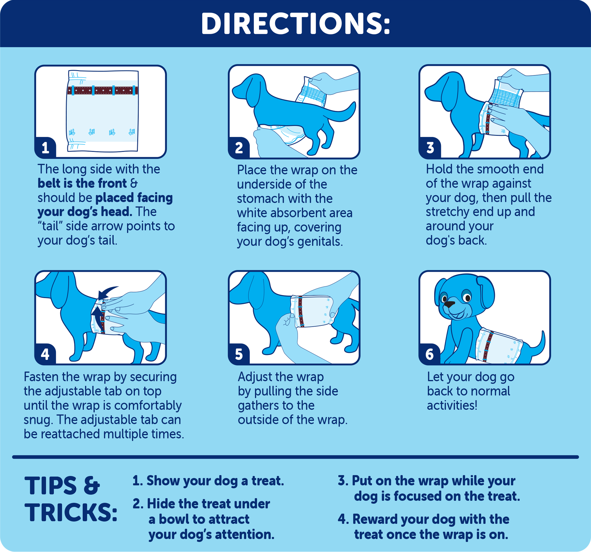 Dog Wrap Directions